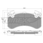 TOMEX Brakes Bremsbelagsatz, Scheibenbremse